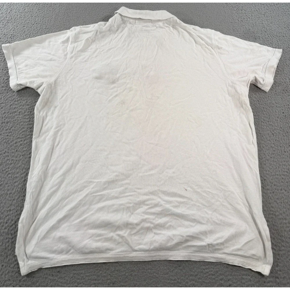 Polo Ralph Lauren Polo Shirt Men White 2XL Arms Rec Rugby Cross Wings Custom Fit